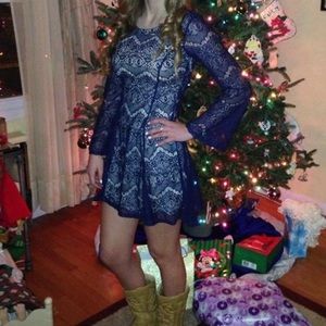 Gorgeous Blue Lace Dress